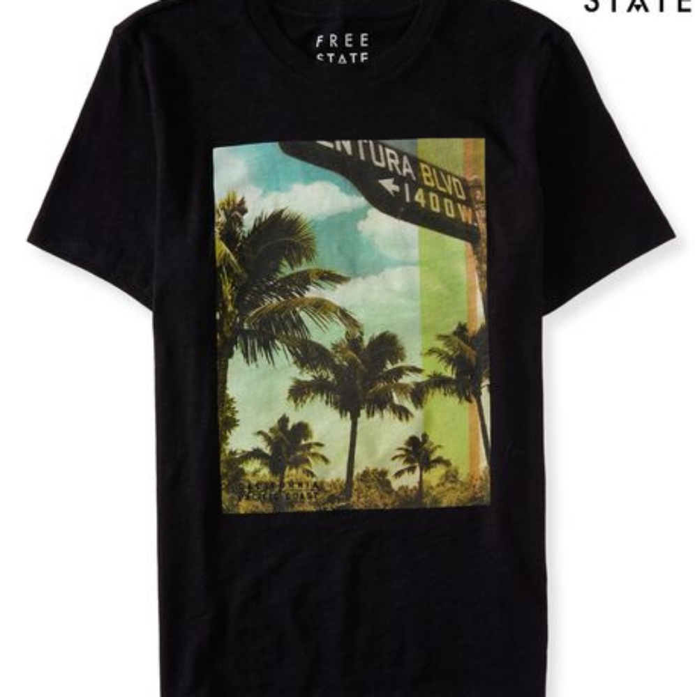 $10 Deals 🤝🔖 Free State Aeropostale Black Men’s Graphic Tee -size Extra Large